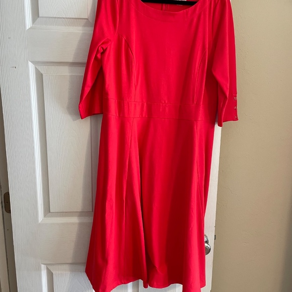 New never worn Lands’ End 3/4 sleeve tea length dress - Picture 3 of 3